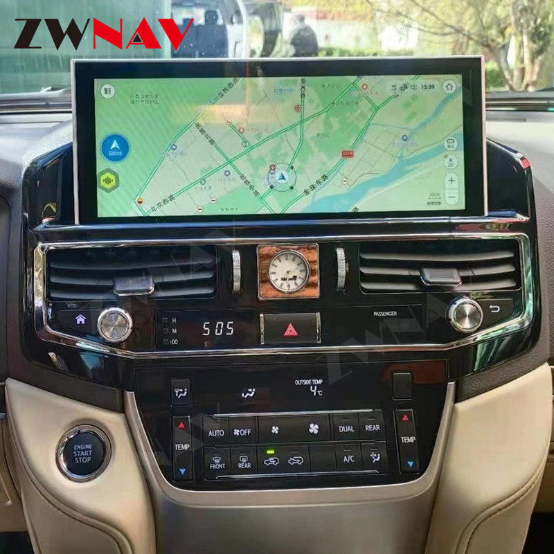 12.3 นิ้ว Android Car Stereo Car เครื่องเล่นมัลติมีเดียสำหรับ Toyota LC200 2008-2021