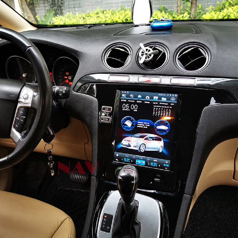 เครื่องเสียงรถยนต์ระบบนำทางวิทยุ Android 11 Carplay สำหรับ Ford S-Max Galaxy 2007-2015