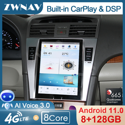 เครื่องเล่นวิทยุในรถยนต์ขนาด 10.4 นิ้ว 128G Android 11 สำหรับ Toyota Camry 40 2007-2011