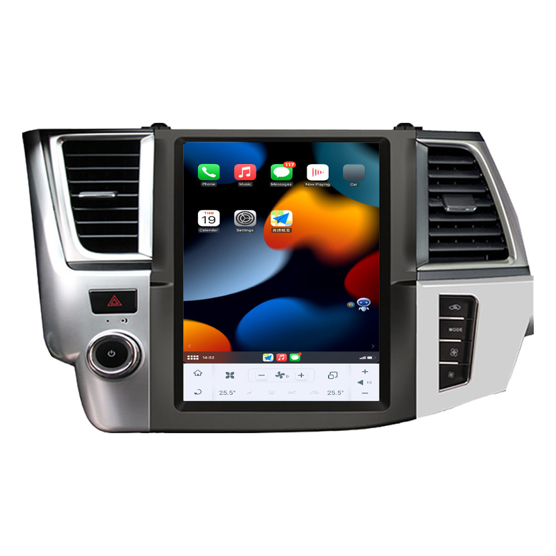 Qualcomm Octa Core เครื่องเล่นวิทยุติดรถยนต์ Android11 ​​สำหรับ Toyota Highlander 2014-2021