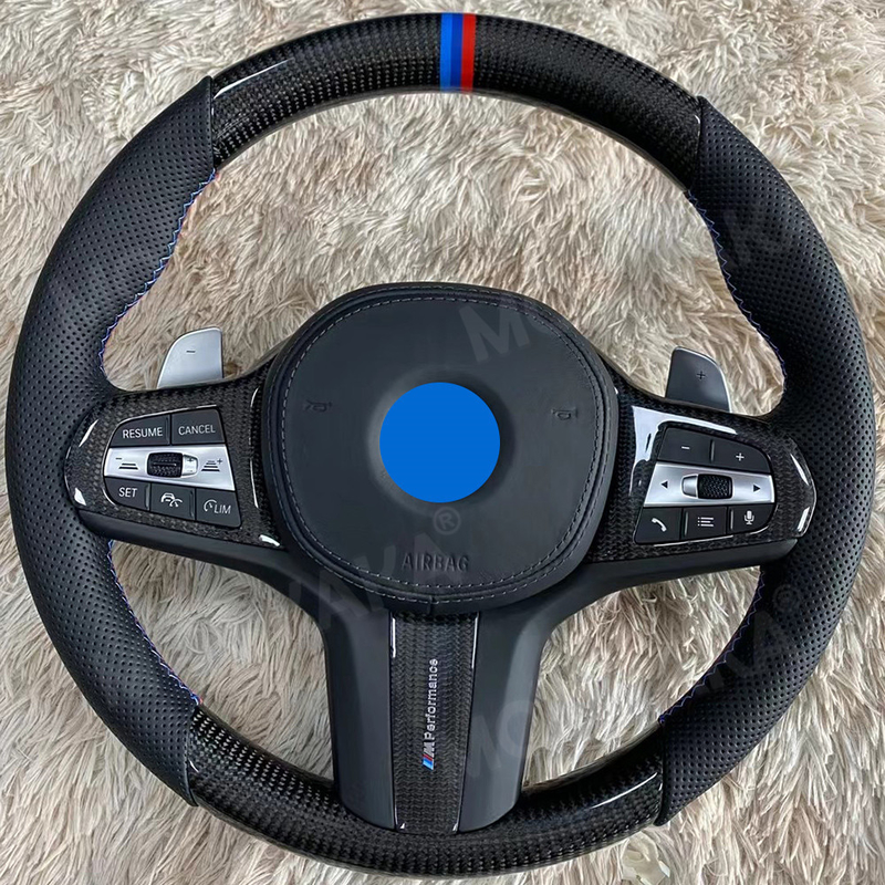 พวงมาลัยคาร์บอนไฟเบอร์รถยนต์สำหรับ BMW Retrofit Control Shift Paddle