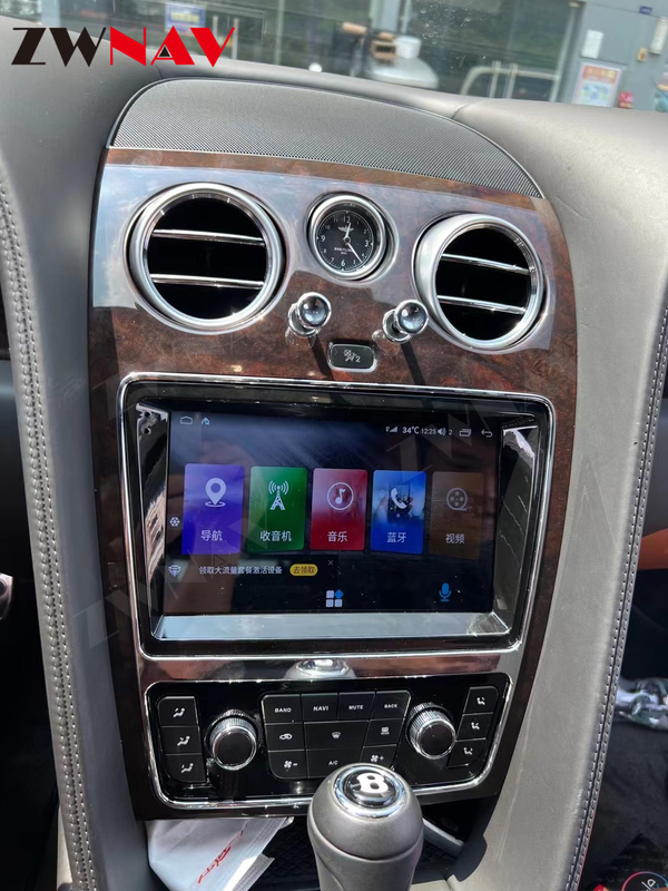 Carplay Tesla 128GB สำหรับ Bentley Android 11 หัวหน้าหน่วยนำทาง GPS อัตโนมัติ
