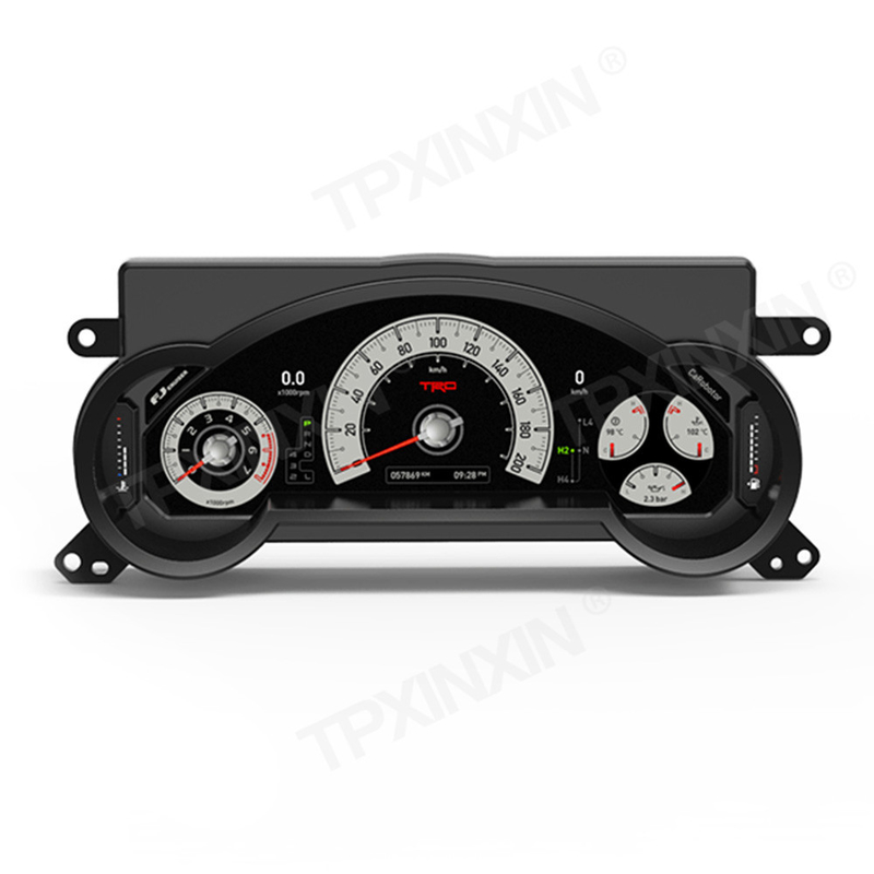 หน้าจอคลัสเตอร์ดิจิตอลรถยนต์ Toyota FJ Car LCD Dashboard Speedmeter Head Unit