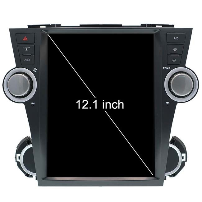 2013 Toyota Highlander Android Head Unit PX6 12.1 นิ้วระบบนำทาง