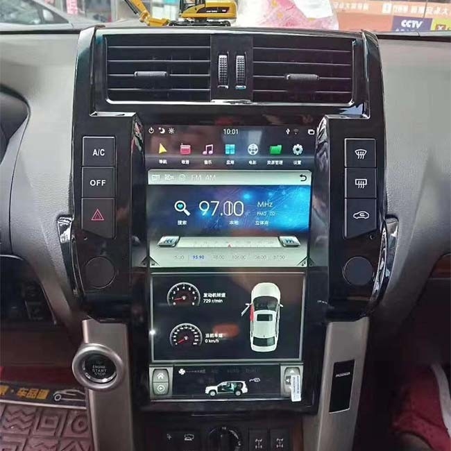 NXP6686 เครื่องเสียงรถยนต์ Toyota Prado Single Din Android 13.6 นิ้ว