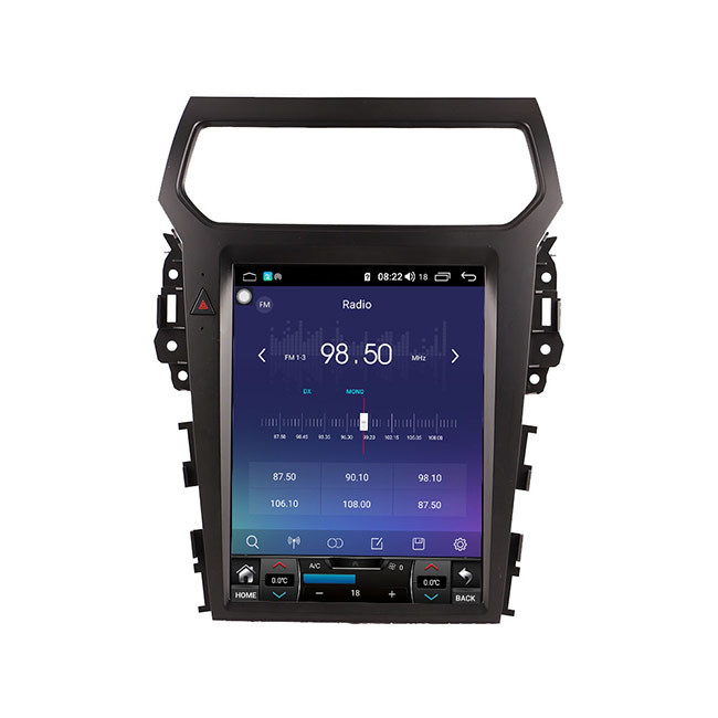 32G Double Din Navigation Head Unit เครื่องเสียงรถยนต์ Android 9.0 สำหรับ Ford Explorer