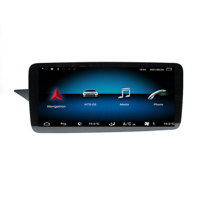 12.3 นิ้ว Mercedes Benz Head Unit Single Din Android 10.0 45V รถวิทยุ GPS