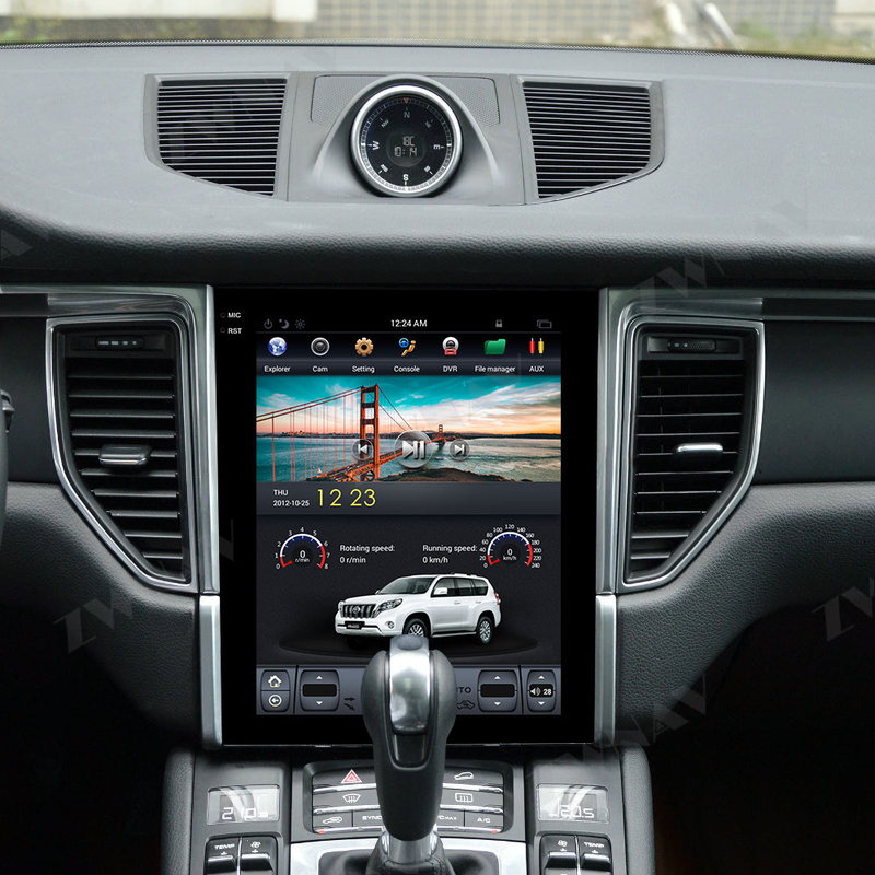 ระบบนำทางรถยนต์วิทยุหัวหน้าหน่วย Android 10 carplay สำหรับ Porsche Macan 2014-2017