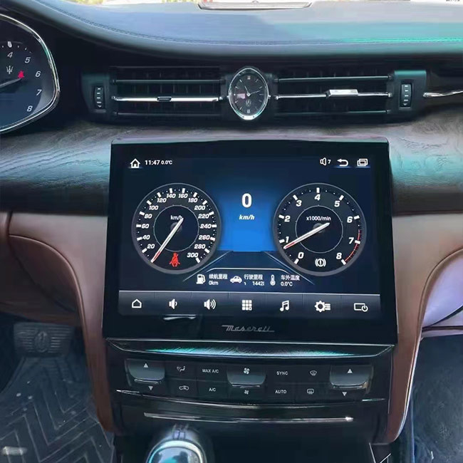 10.36 นิ้วเครื่องเล่นวิทยุในรถยนต์เครื่องเล่นมัลติมีเดีย Android 10 สำหรับ Maserati Quattroporte 2013-2021