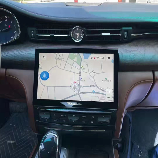 10.36 นิ้วเครื่องเล่นวิทยุในรถยนต์เครื่องเล่นมัลติมีเดีย Android 10 สำหรับ Maserati Quattroporte 2013-2021